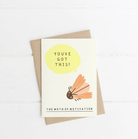 Moth of Motivation Greetings Card - Sprouts of Bristol