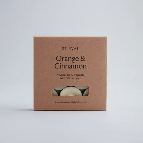 Orange & Cinnamon Scented Tealights - Sprouts of Bristol