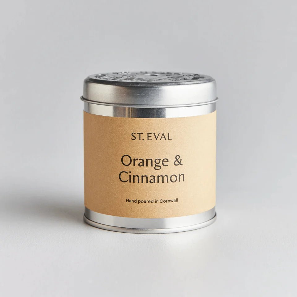 Orange & Cinnamon Scented Tin Candle - Sprouts of Bristol