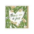 Peas in A Pod Greeting Card by Hannah Grace OC Illustration - Sprouts of Bristol