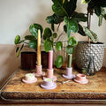 Pink Terrazzo Jesmonite Candle Stick Holder - Sprouts of Bristol