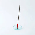 Red and Blue Duo Tone Glass Incense Holder - Sprouts of Bristol