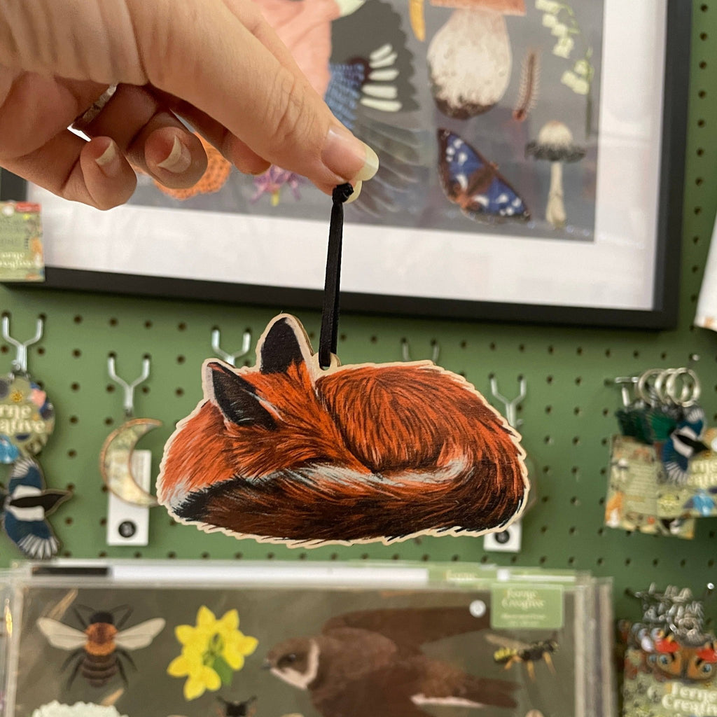 Red Fox Wooden Decoration - Sprouts of Bristol