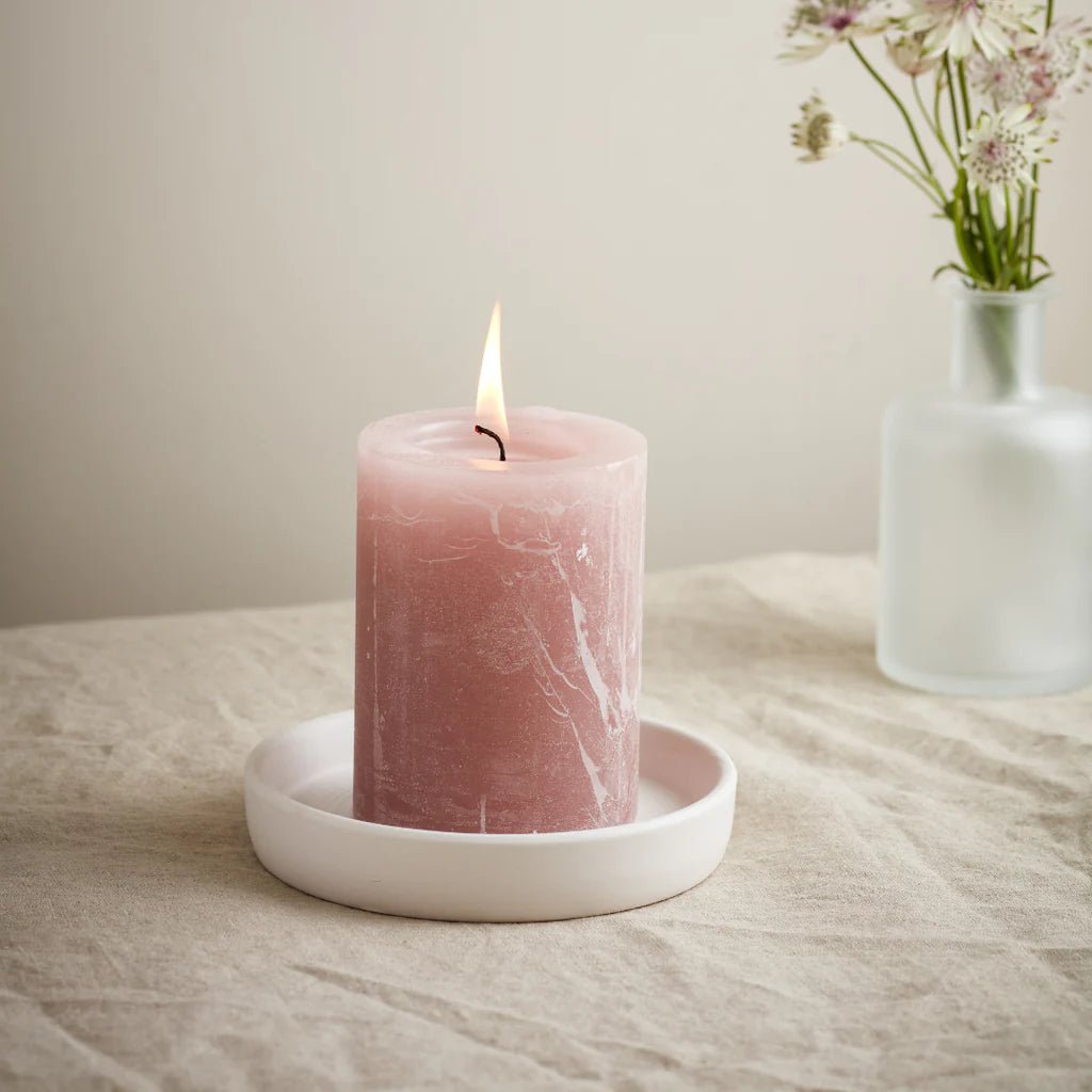Rhubarb, Summer Folk 3" x 4" Scented Pillar Candle - Sprouts of Bristol