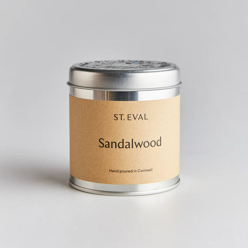 Sandalwood Scented Tin Candle - Sprouts of Bristol