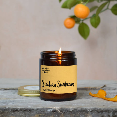 Sicilian Sunbeam Natural-Wax Candle | Neroli. Mandarin. Basil. - Sprouts of Bristol