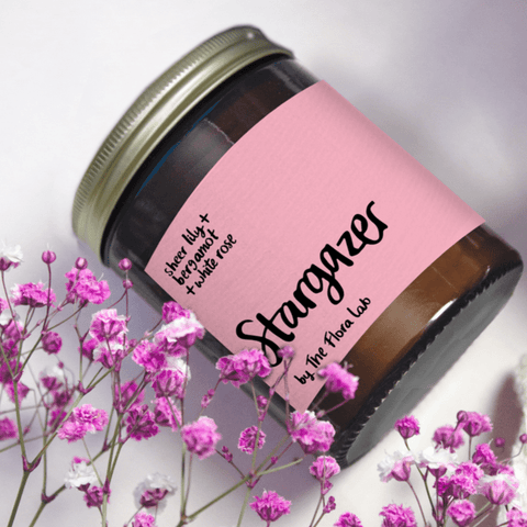Stargazer Natural-Wax Candle | Sheer Lily. Bergamot. White Rose. - Sprouts of Bristol