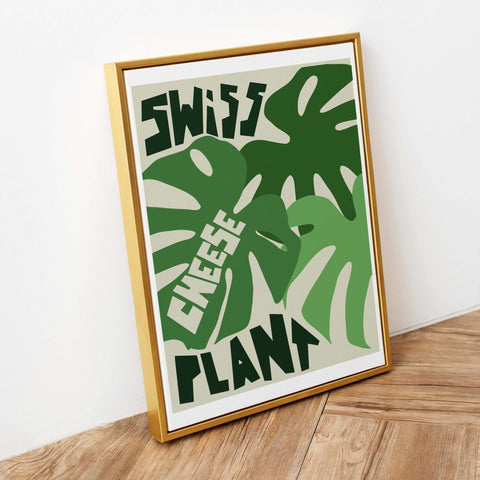 Swiss Cheese Plant Art Print / Plant Wall Art - Sprouts of Bristol