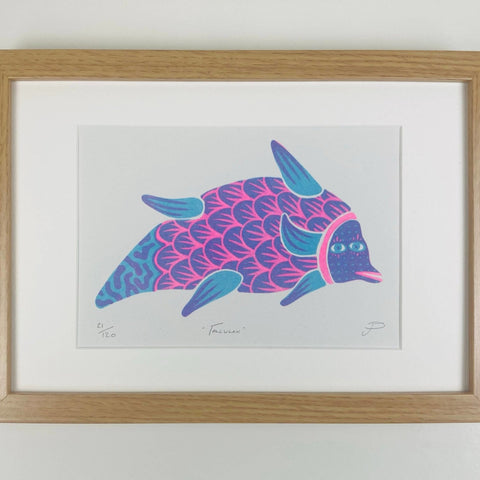 'Tallulah' Silly Fish Riso Art Print – Sprouts of Bristol