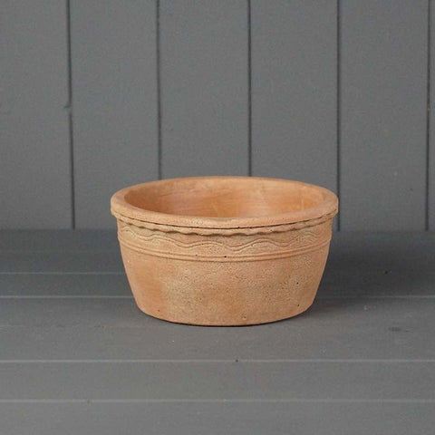 Terracotta Cement Bowl Pot - Sprouts of Bristol
