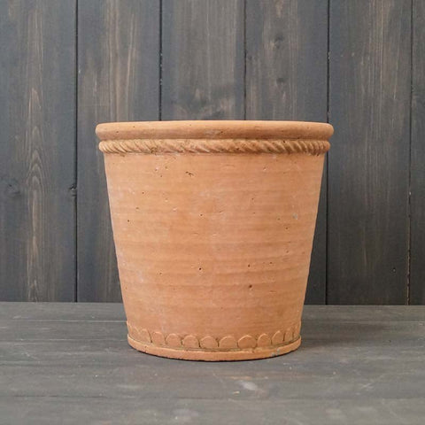 Terracotta Tapered Cement Pot - Sprouts of Bristol