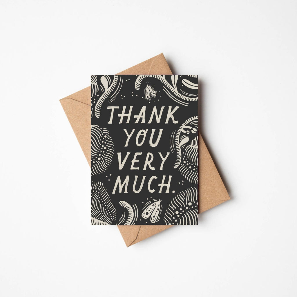 'Thank You Very Much' Thank You Greetings Card - Sprouts of Bristol