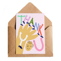 Thank You Wave Greetings Card - Sprouts of Bristol