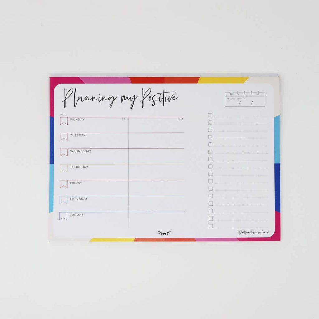 The Positive Weekly Desk Pad Planner - Sprouts of Bristol