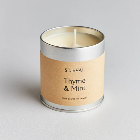 Thyme & Mint Scented Tin Candle - Sprouts of Bristol