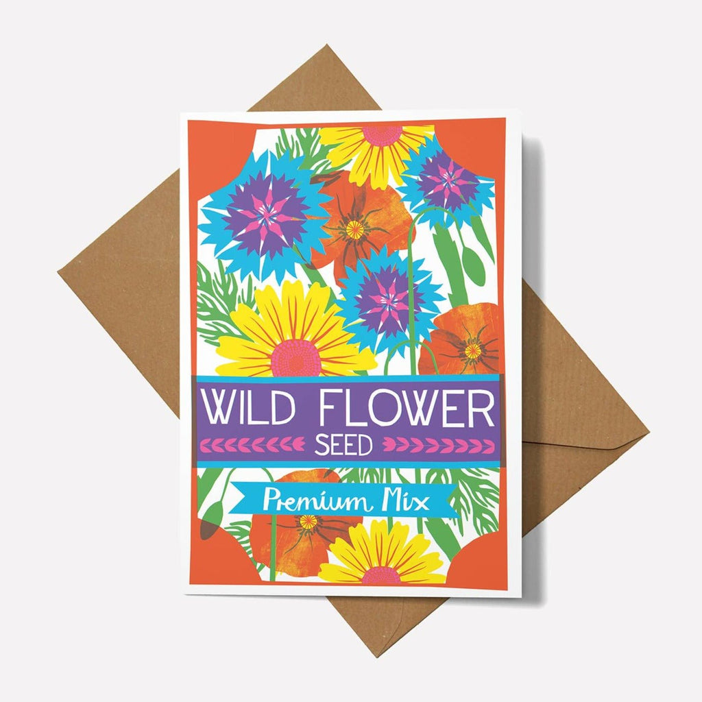 Wild Flowers Greetings Card - Sprouts of Bristol
