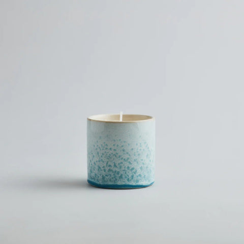 Wild Gorse Candle in Light Blue Sea & Shore Ceramic Pot - Sprouts of Bristol